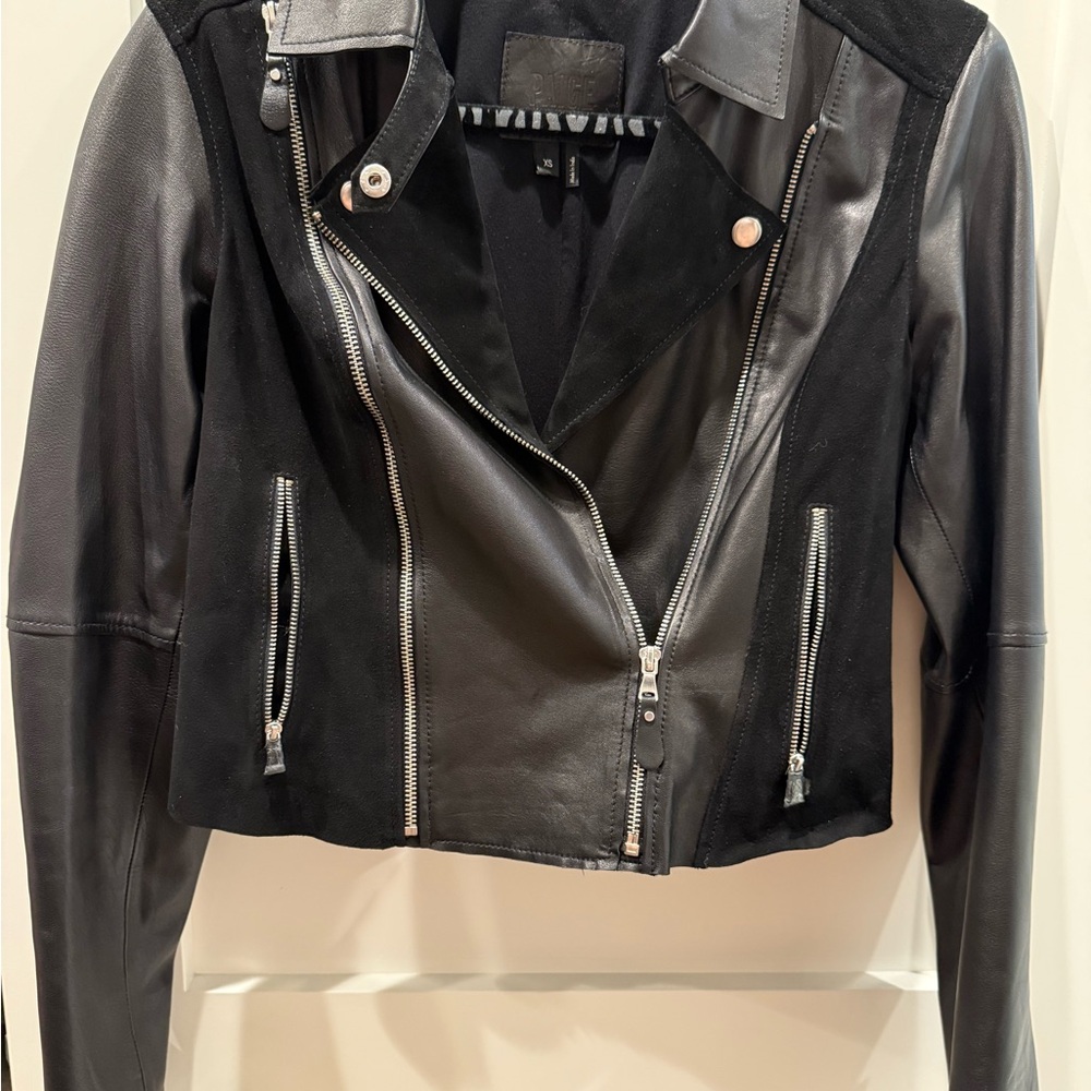 Black Leather Jacket by Paige